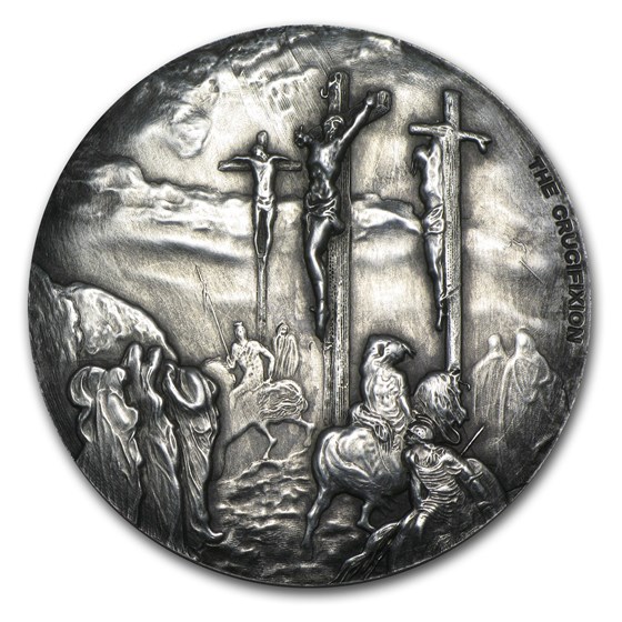 2015 2 oz Silver Coin - Biblical Series (Crucifixion) 2015 2 oz Silver Coin - Biblical Series (Crucifixion)